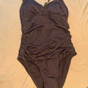 Elegant Black One-Piece Swimsuit